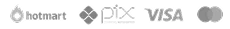 Meios de pagamento: Hotmart, Pix, Visa, Mastercard